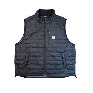 Carhartt Black Quilted Raincoat Vest